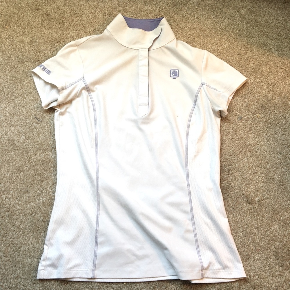 Romfh equestrian show shirt white